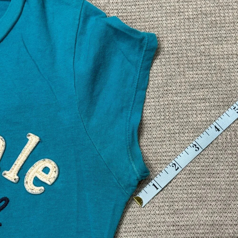 Aeropostale Womens Blue Graphic T-Shirt "New York" Embroidered Logo Medium - Picture 12 of 12